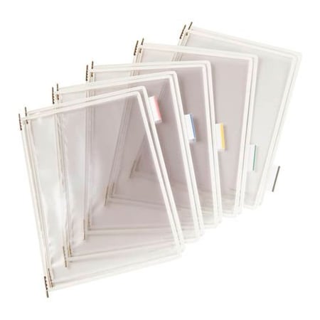 Tarifold Tarifold Pivoting Pocket Packs, 10 Pockets/Pack, White P020